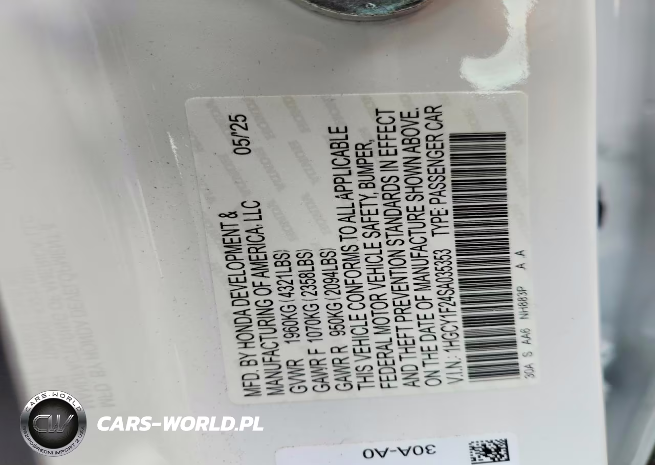 2025 Honda Accord Lx VIN:1HGCY1F24SA035353 - 13