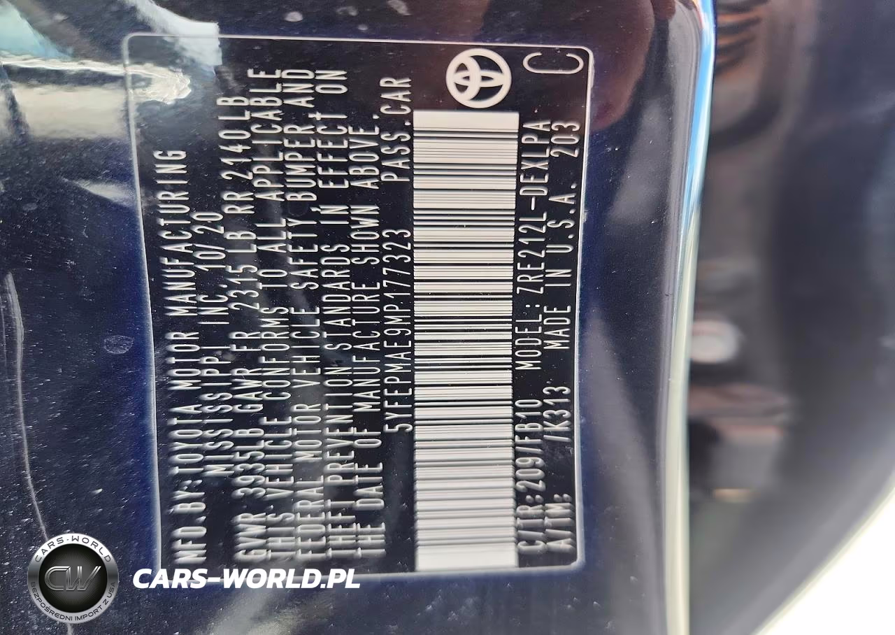 2021 Toyota Corolla Le VIN:5YFEPMAE9MP177323 - 13