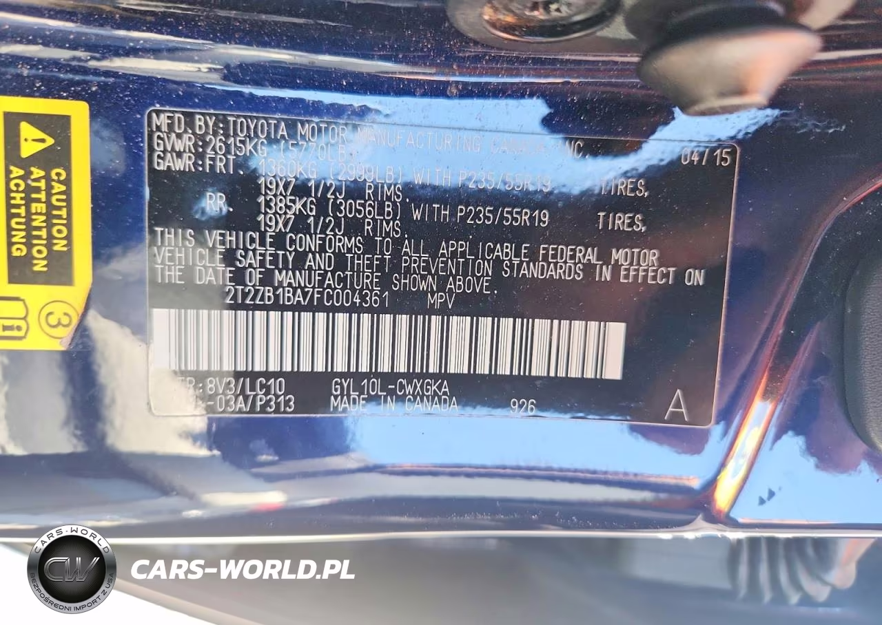 2015 Lexus Rx 450H VIN:2T2ZB1BA7FC004361 - 12