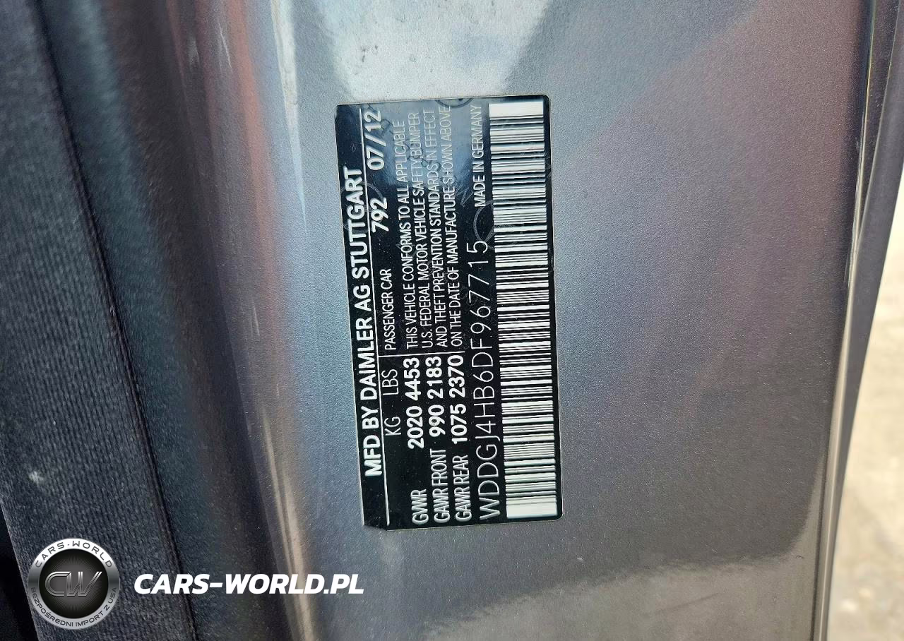 2013 Mercedes-Benz C 250 VIN:WDDGJ4HB6DF967715 - 12