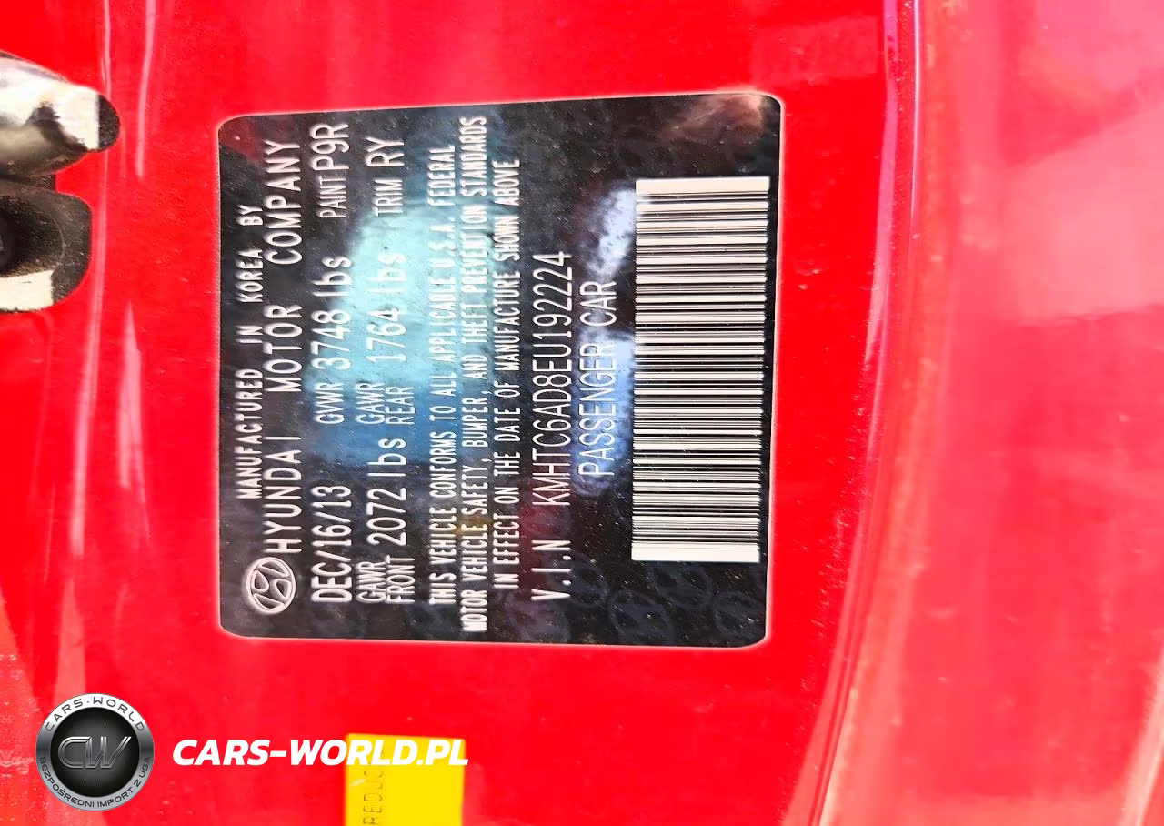2014 Hyundai Veloster Base VIN:KMHTC6AD8EU192224 - 12
