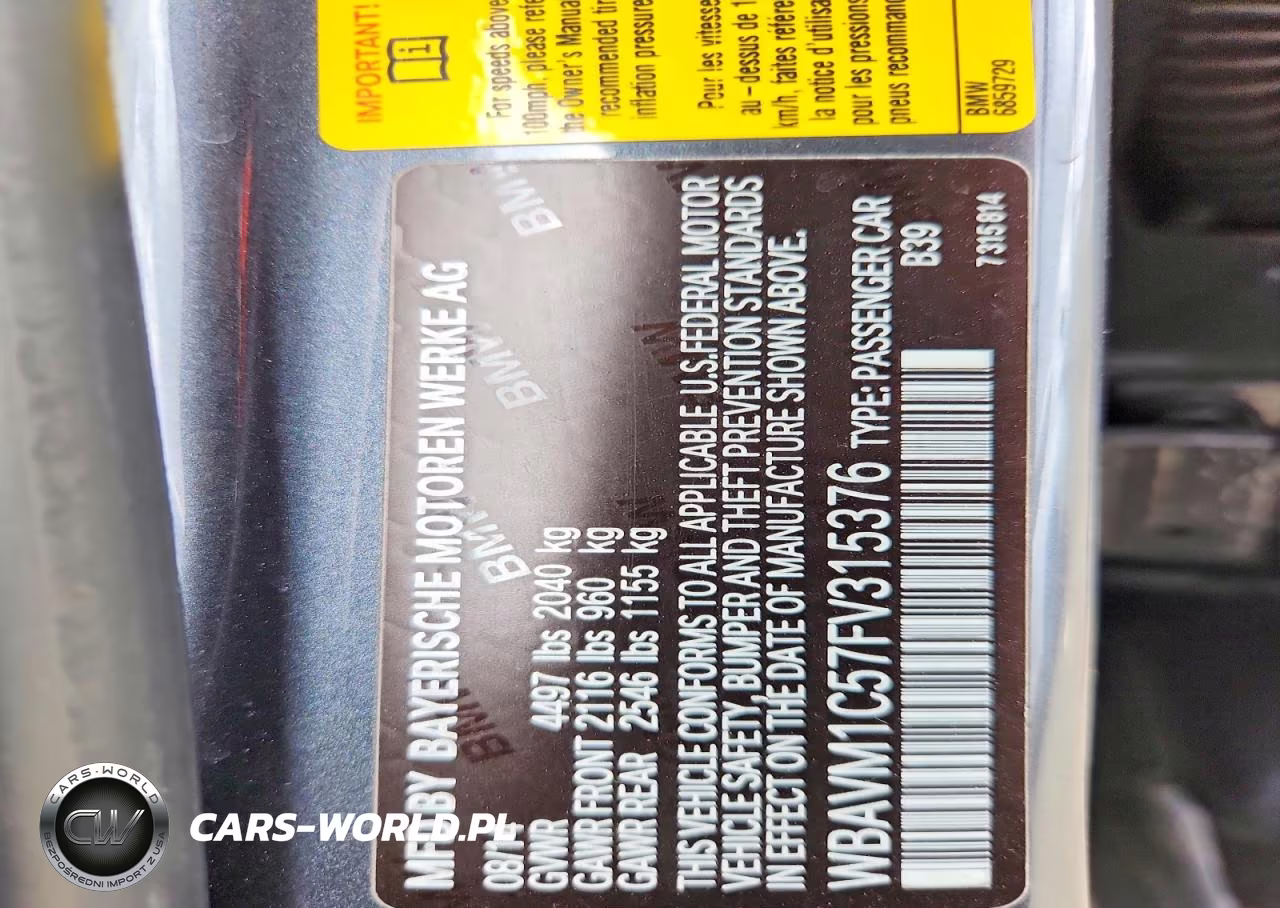 2015 BMW X1 Sdrive28I VIN:WBAVM1C57FV315376 - 13
