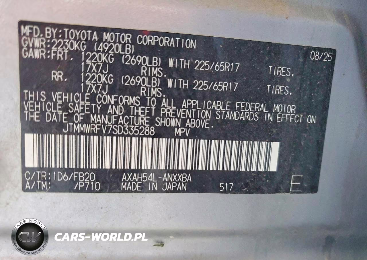 2025 Toyota Rav4 Le VIN:JTMMWRFV7SD335288 - 13