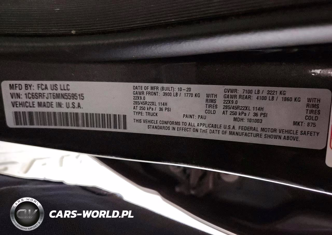 2021 Ram 1500 Laramie VIN:1C6SRFJT6MN559515 - 13