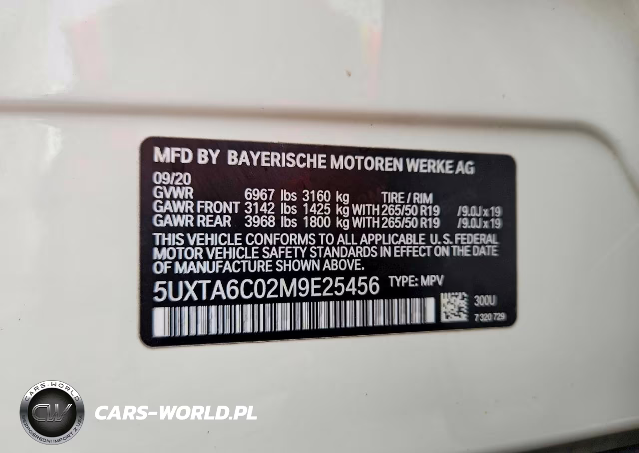 2021 BMW X5 xDrive45E VIN:5UXTA6C02M9E25456 - 12