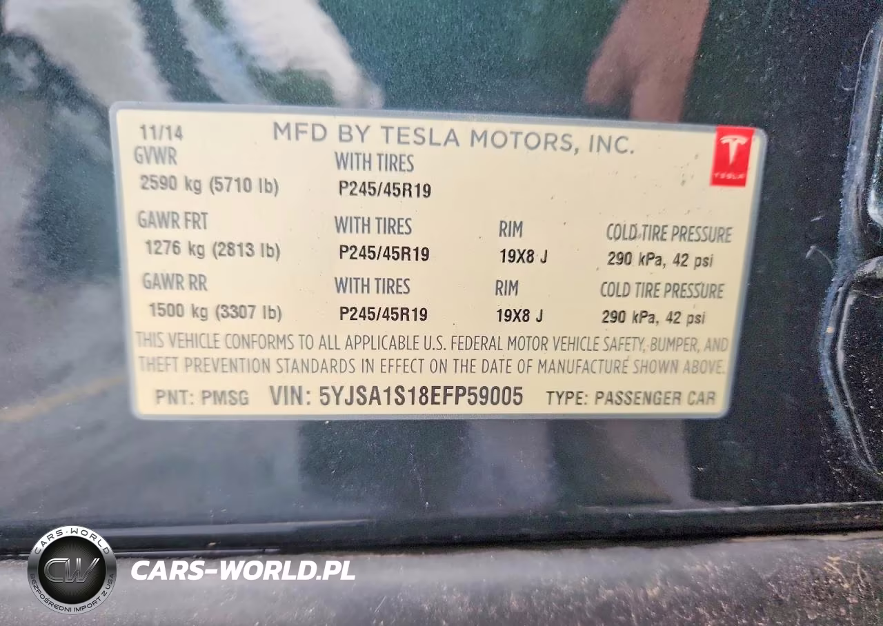 2014 Tesla Model S VIN:5YJSA1S18EFP59005 - 13