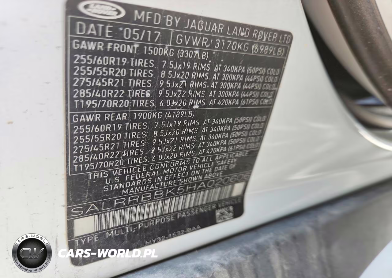 2017 Land Rover Discovery Hse VIN:SALRRBBK5HA020606 - 14