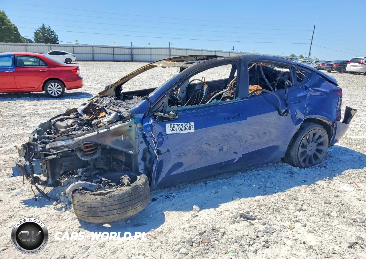 2021 Tesla Model Y VIN:5YJYGDEE2MF125129 - 1