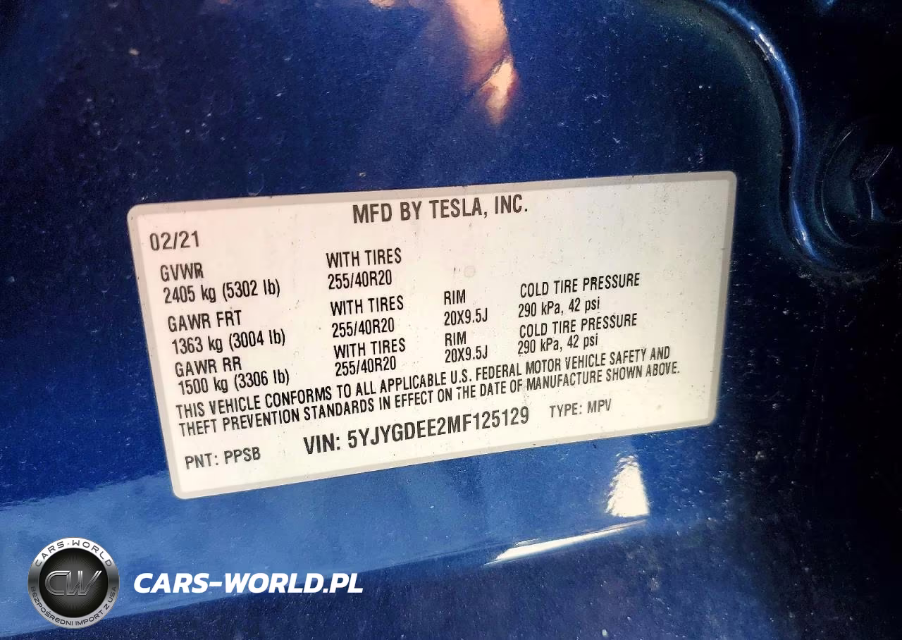 2021 Tesla Model Y VIN:5YJYGDEE2MF125129 - 12