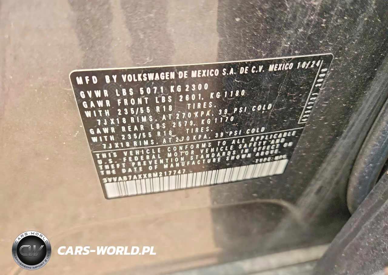2024 Volkswagen Tiguan Wolfsburg VIN:3VVAB7AXXRM217747 - 13