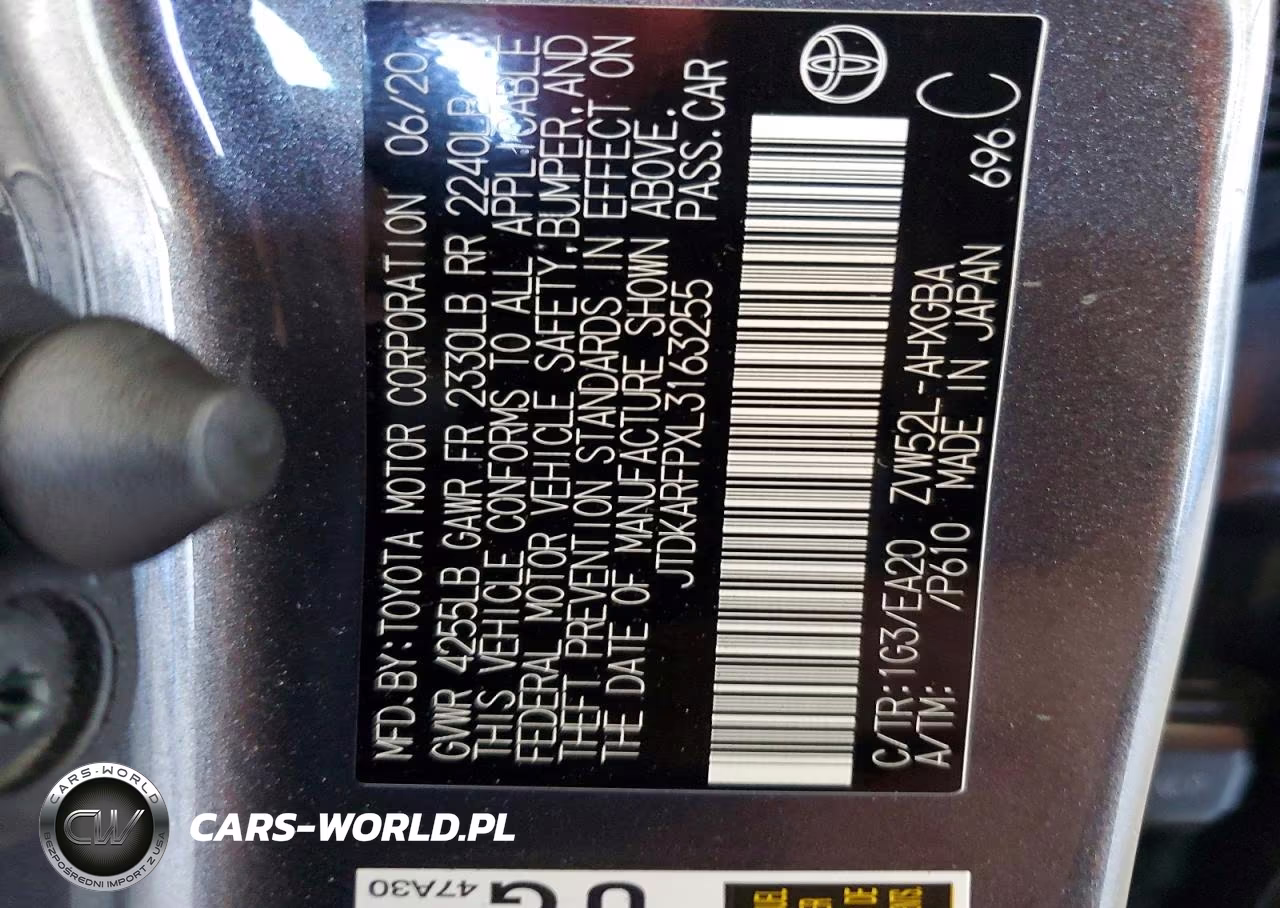 2020 Toyota Prius Prime Xle VIN:JTDKARFPXL3163255 - 13