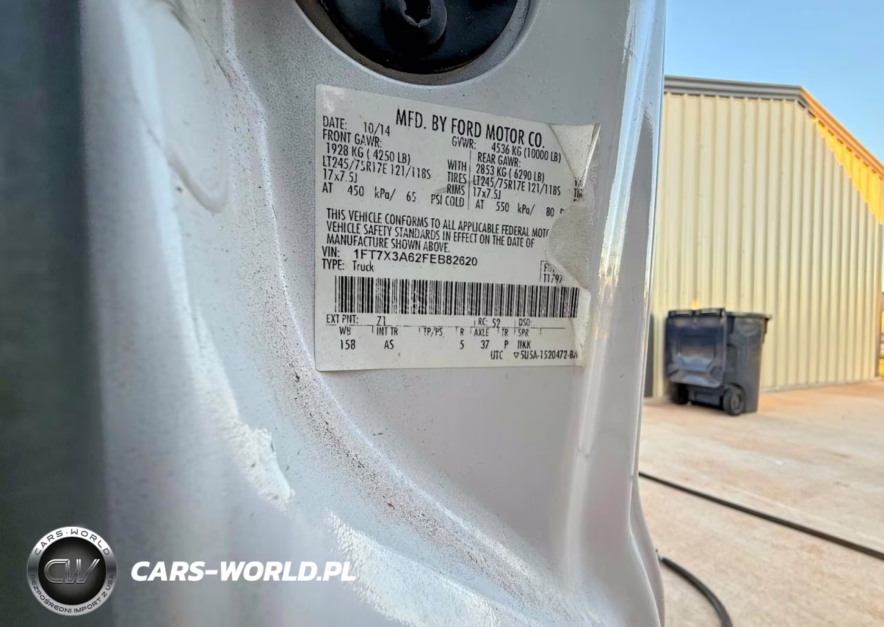 2015 Ford F350 Super Duty VIN:1FT7X3A62FEB82620 - 10