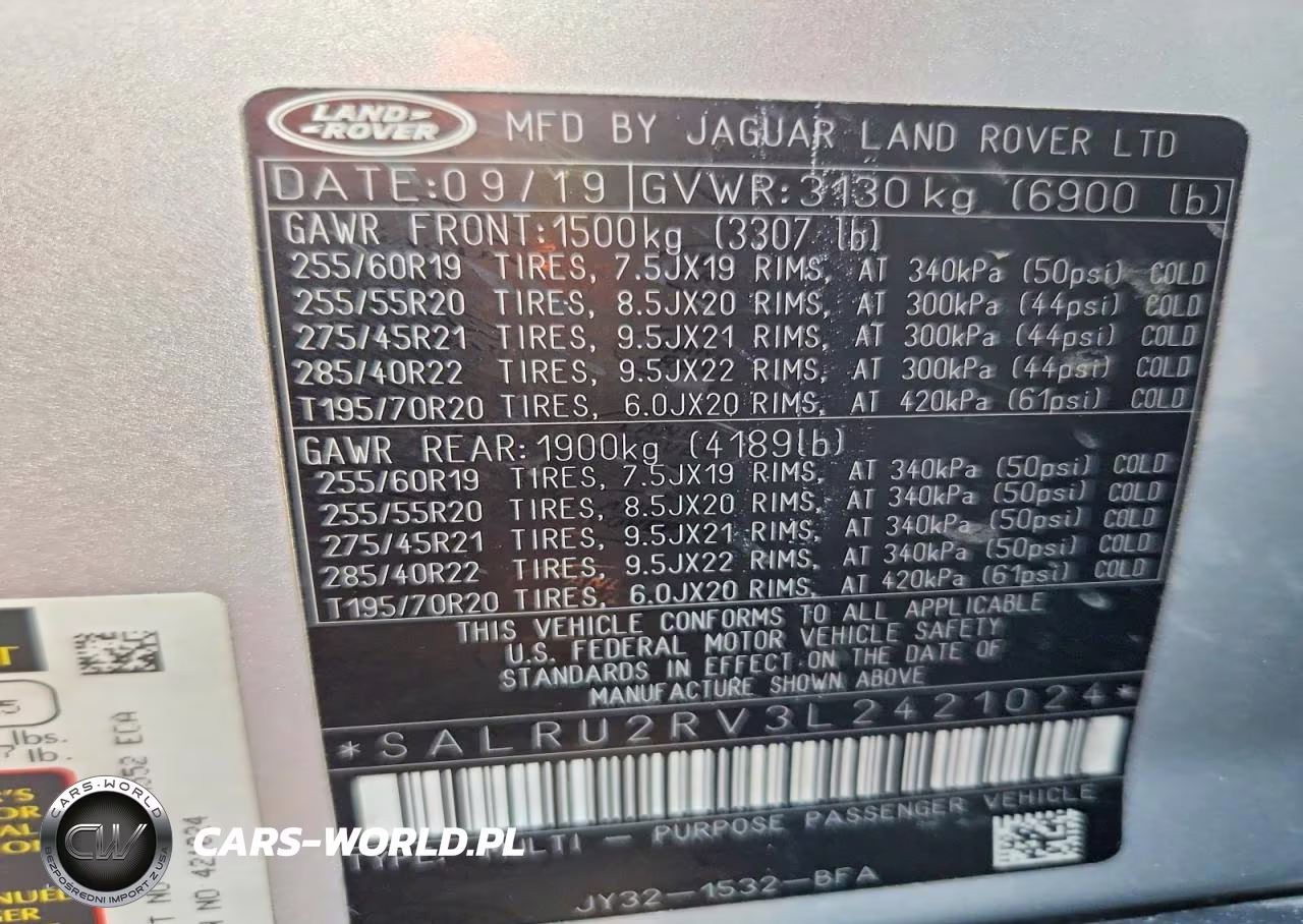 2020 Land Rover Discovery Landmark VIN:SALRU2RV3L2421024 - 13