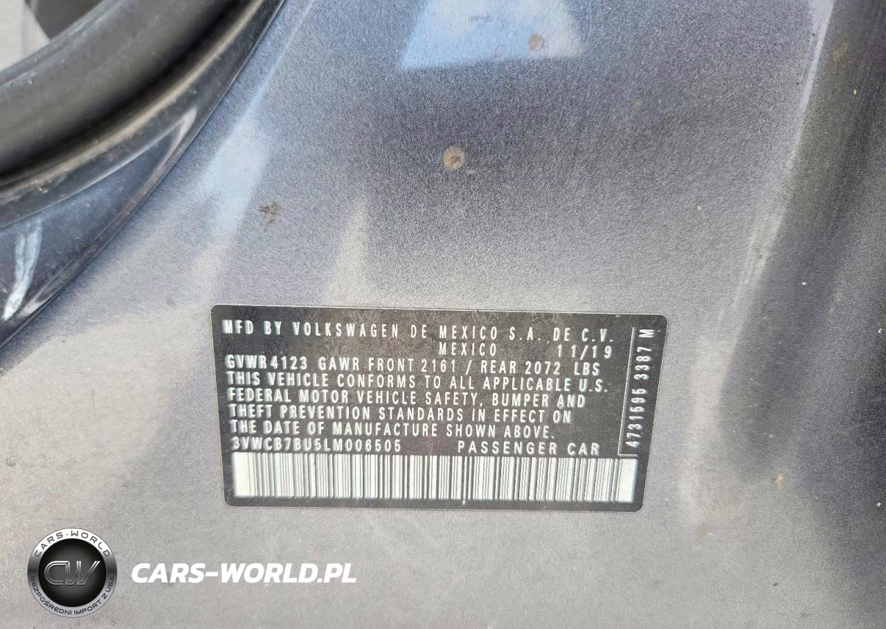 2020 Volkswagen Jetta S VIN:3VWCB7BU5LM006505 - 12