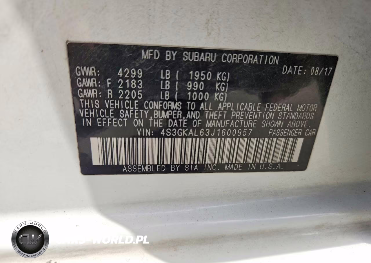 2018 Subaru Impreza Sport VIN:4S3GKAL63J1600957 - 13