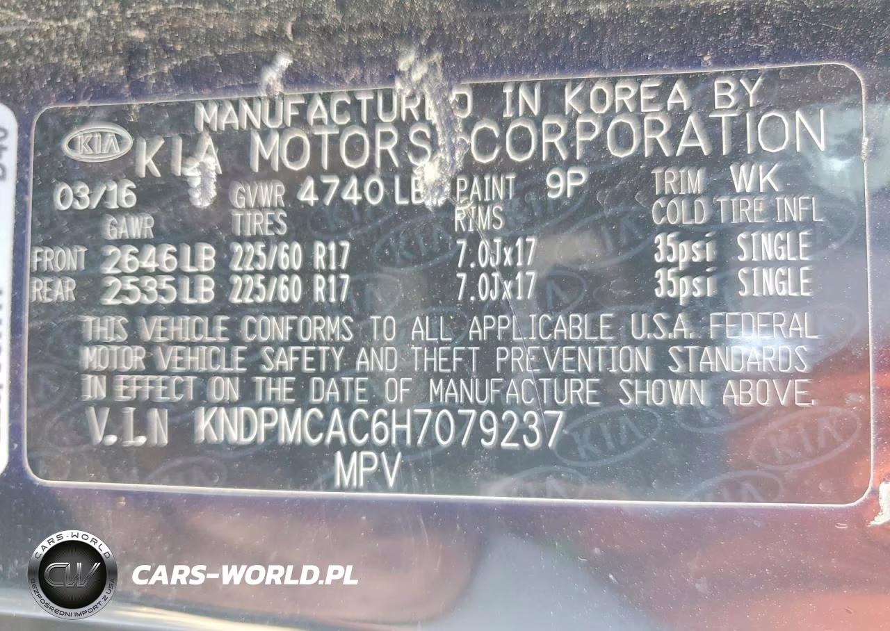 2017 Kia Sportage Lx VIN:KNDPMCAC6H7079237 - 13