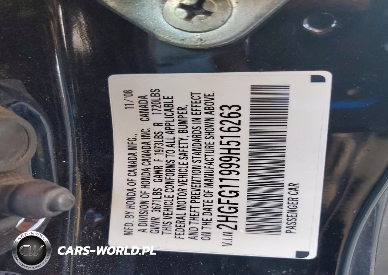 2009 Honda Civic Exl VIN:2HGFG11999H516263 - 12