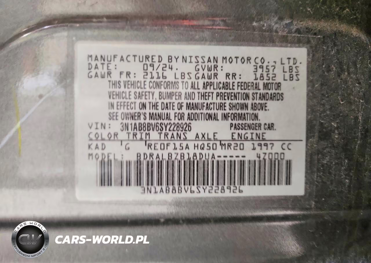 2025 Nissan Sentra S VIN:3N1AB8BV6SY228926 - 12