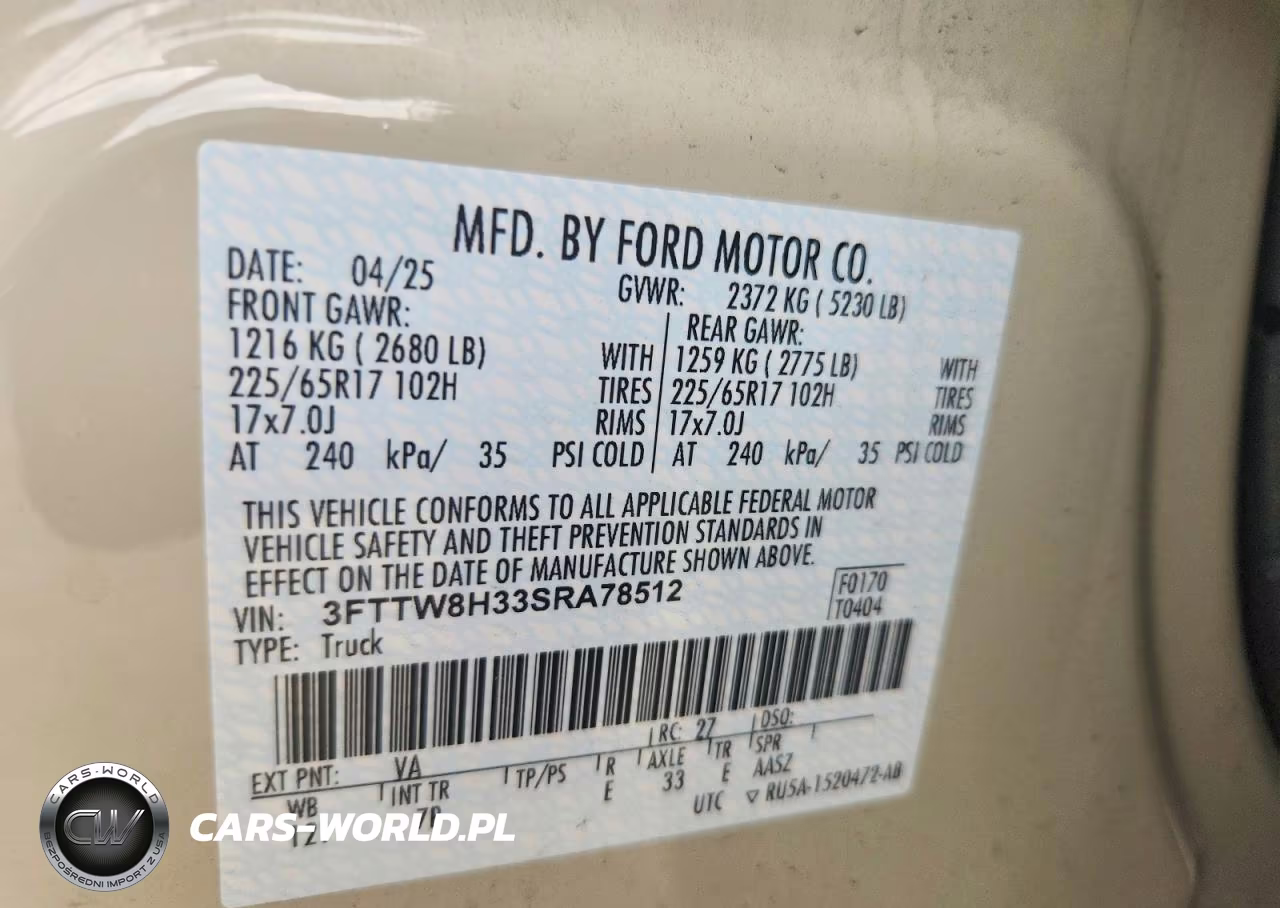 2025 Ford Maverick Xlt VIN:3FTTW8H33SRA78512 - 12