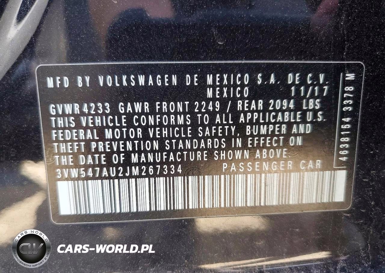 2018 Volkswagen Gti S VIN:3VW547AU2JM267334 - 12