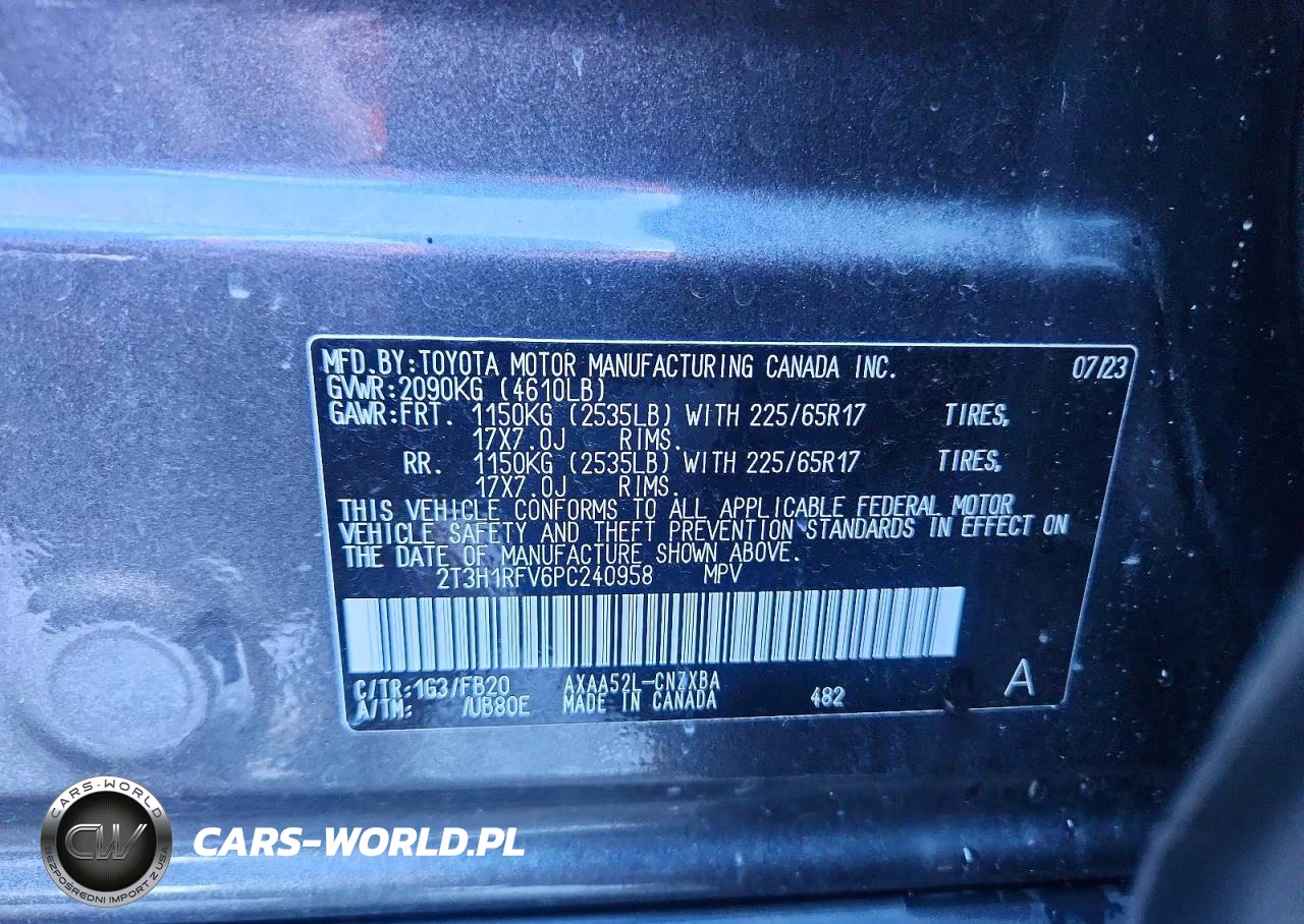 2023 Toyota Rav4 Le VIN:2T3H1RFV6PC240958 - 13