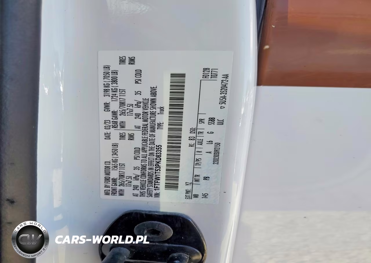 2023 Ford F150 Ssv 4Wd VIN:1FTFW1T53PKD83355 - 13