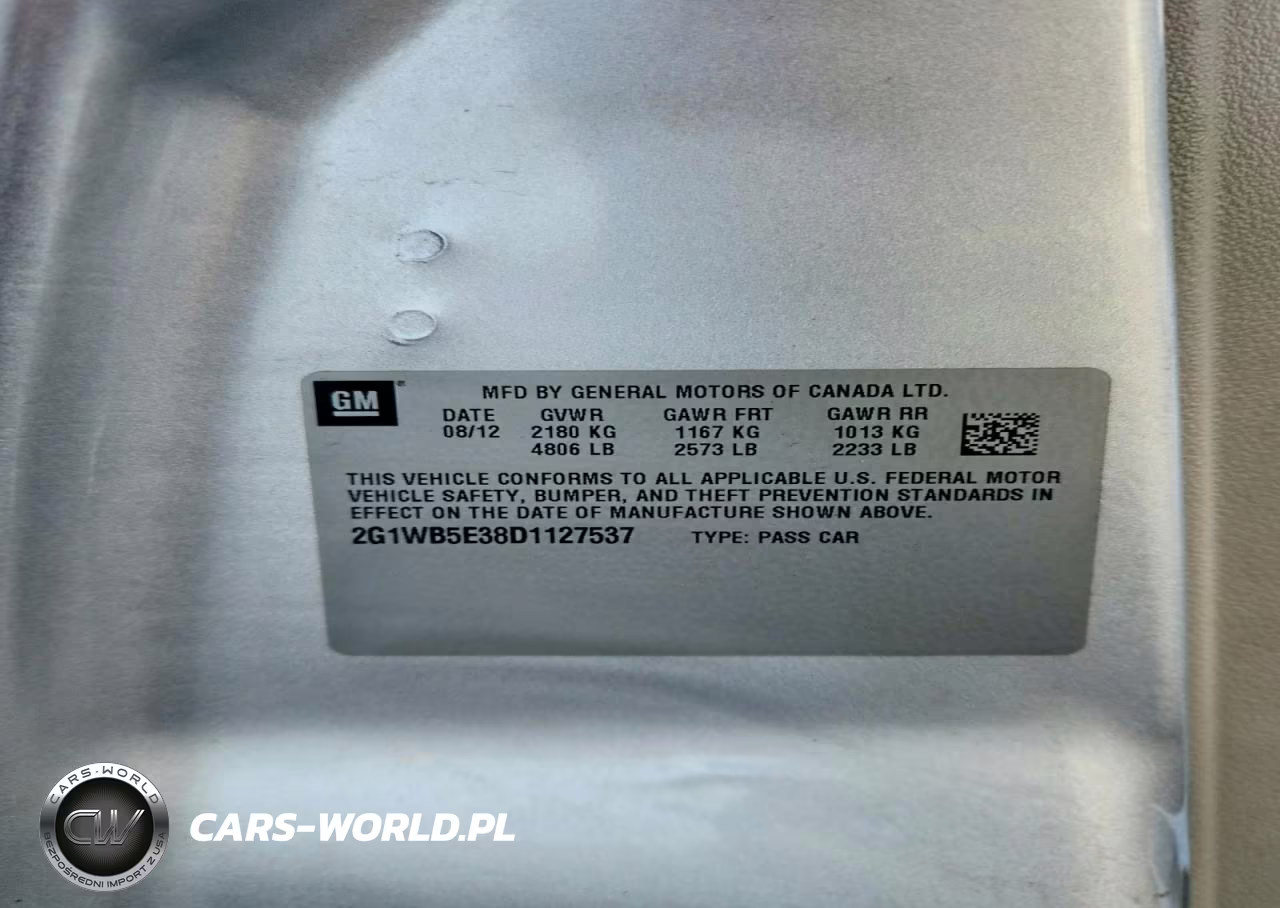 2013 Chevrolet Impala Lt VIN:2G1WB5E38D1127537 - 12