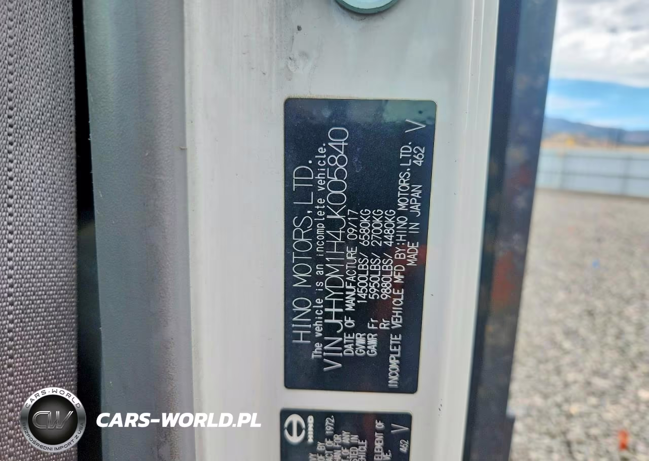 2018 Hino Truck VIN:JHHYDM1H4JK005840 - 13