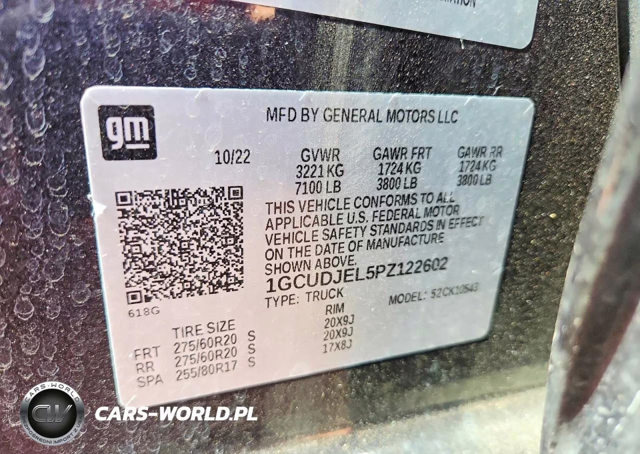 2023 Chevrolet Silverado K1500 High Country VIN:1GCUDJEL5PZ122602 - 13