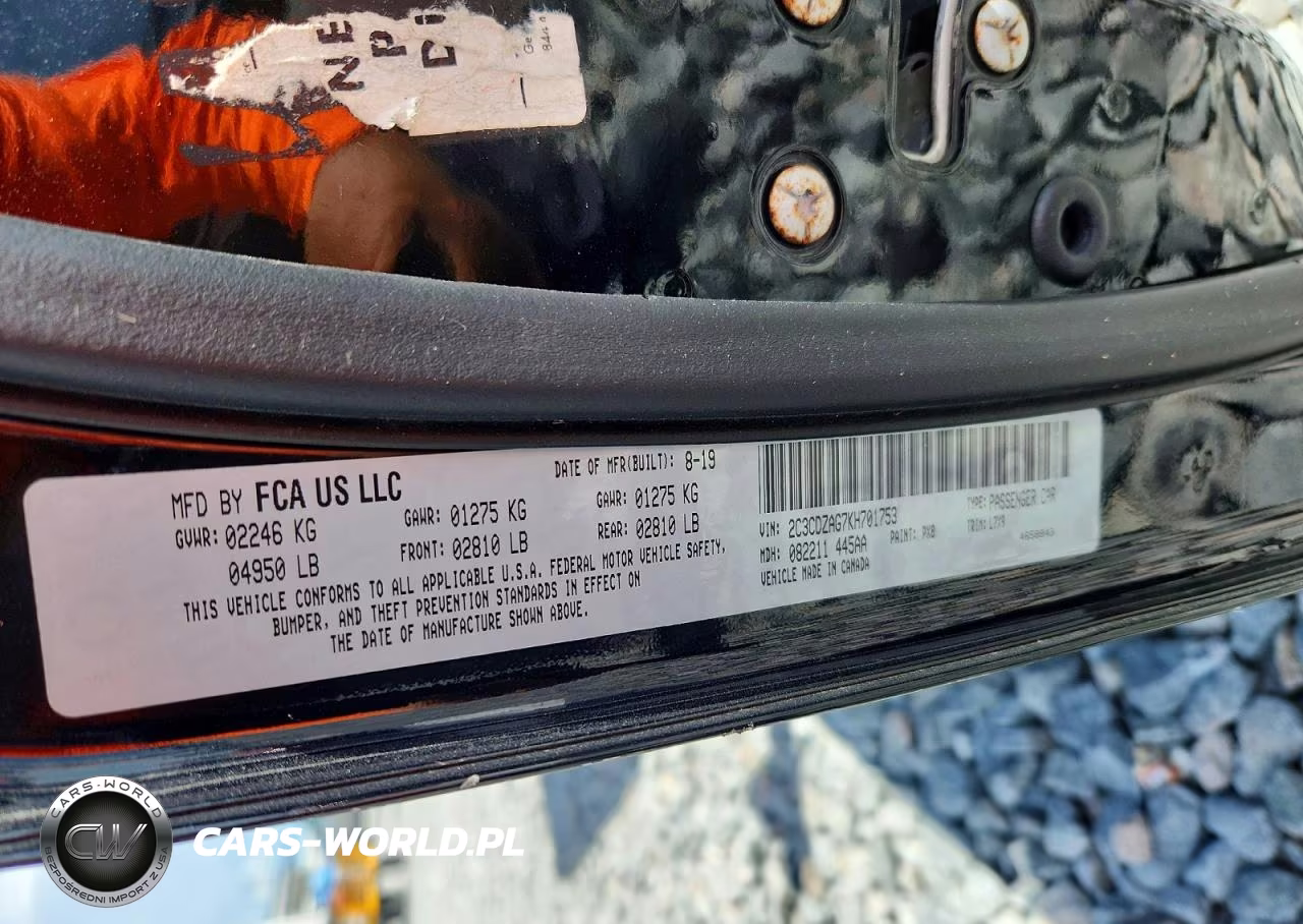 2019 Dodge Challenger Sxt VIN:2C3CDZAG7KH701753 - 13