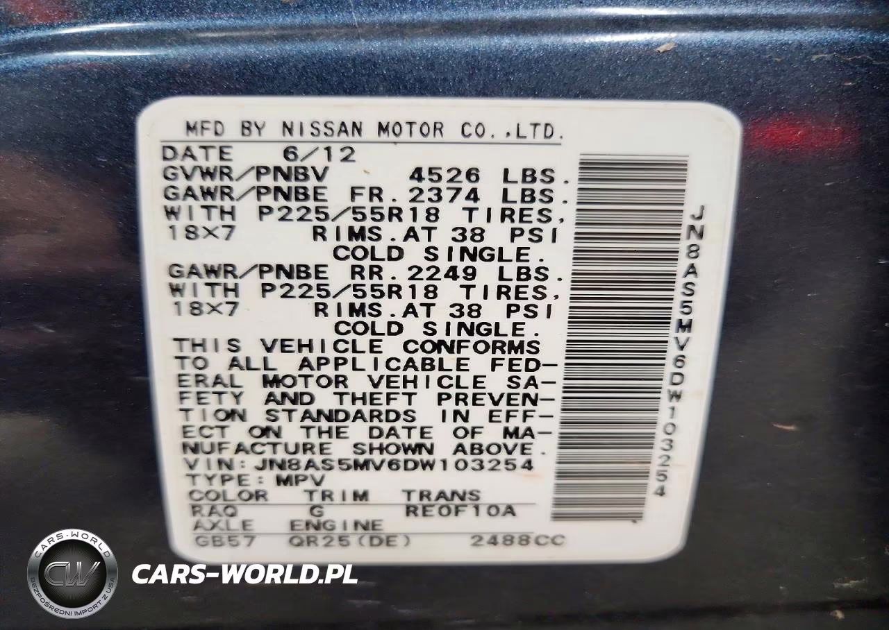 2013 Nissan Rogue S VIN:JN8AS5MV6DW103254 - 13