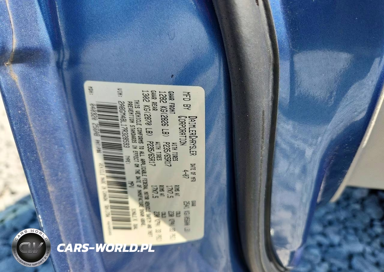 2007 Chrysler Pacifica VIN:2A8GM48L17R328593 - 13