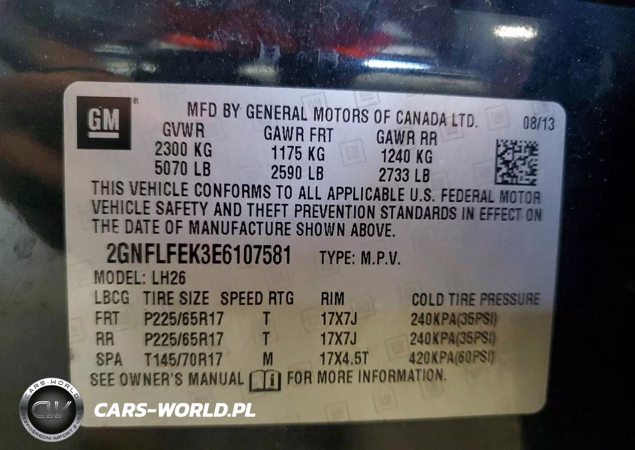 2014 Chevrolet Equinox Lt VIN:2GNFLFEK3E6107581 - 13