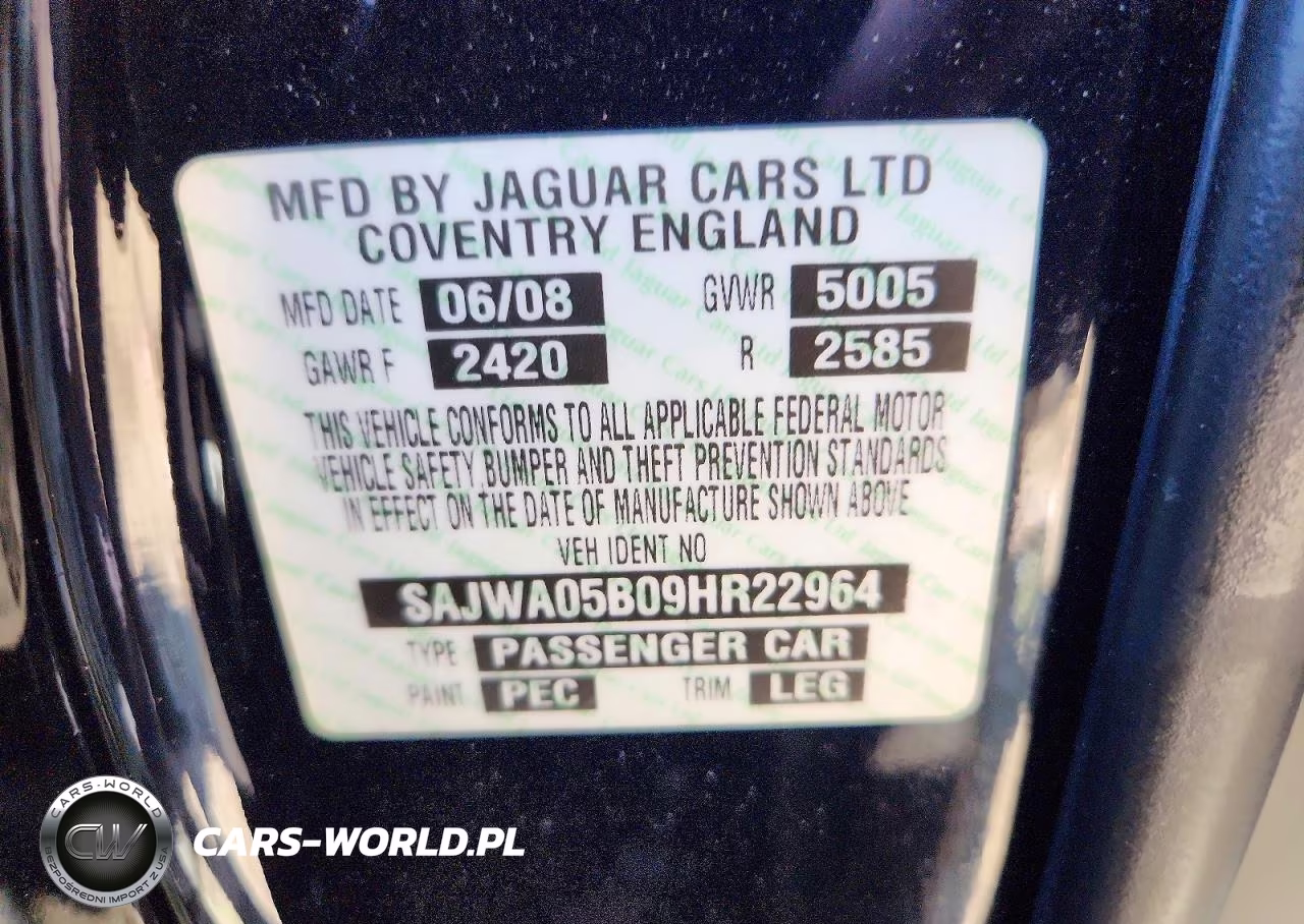 2009 Jaguar Xf Luxury VIN:SAJWA05B09HR22964 - 12