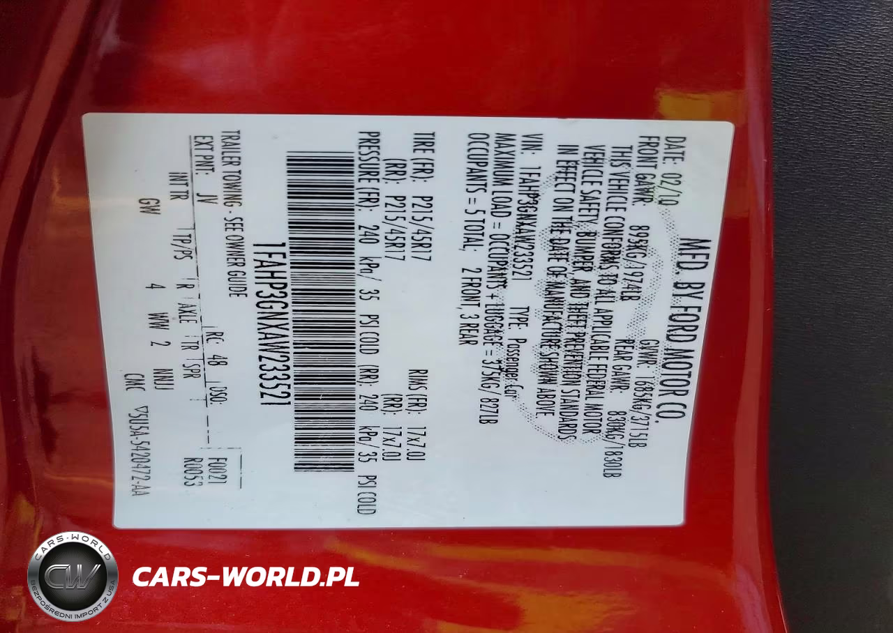 2010 Ford Focus Ses VIN:1FAHP3GNXAW233521 - 12