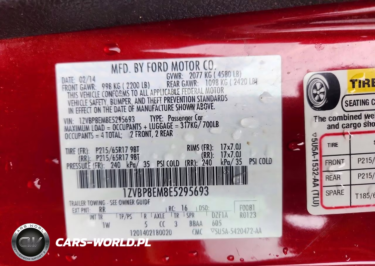2014 Ford Mustang VIN:1ZVBP8EM8E5295693 - 12