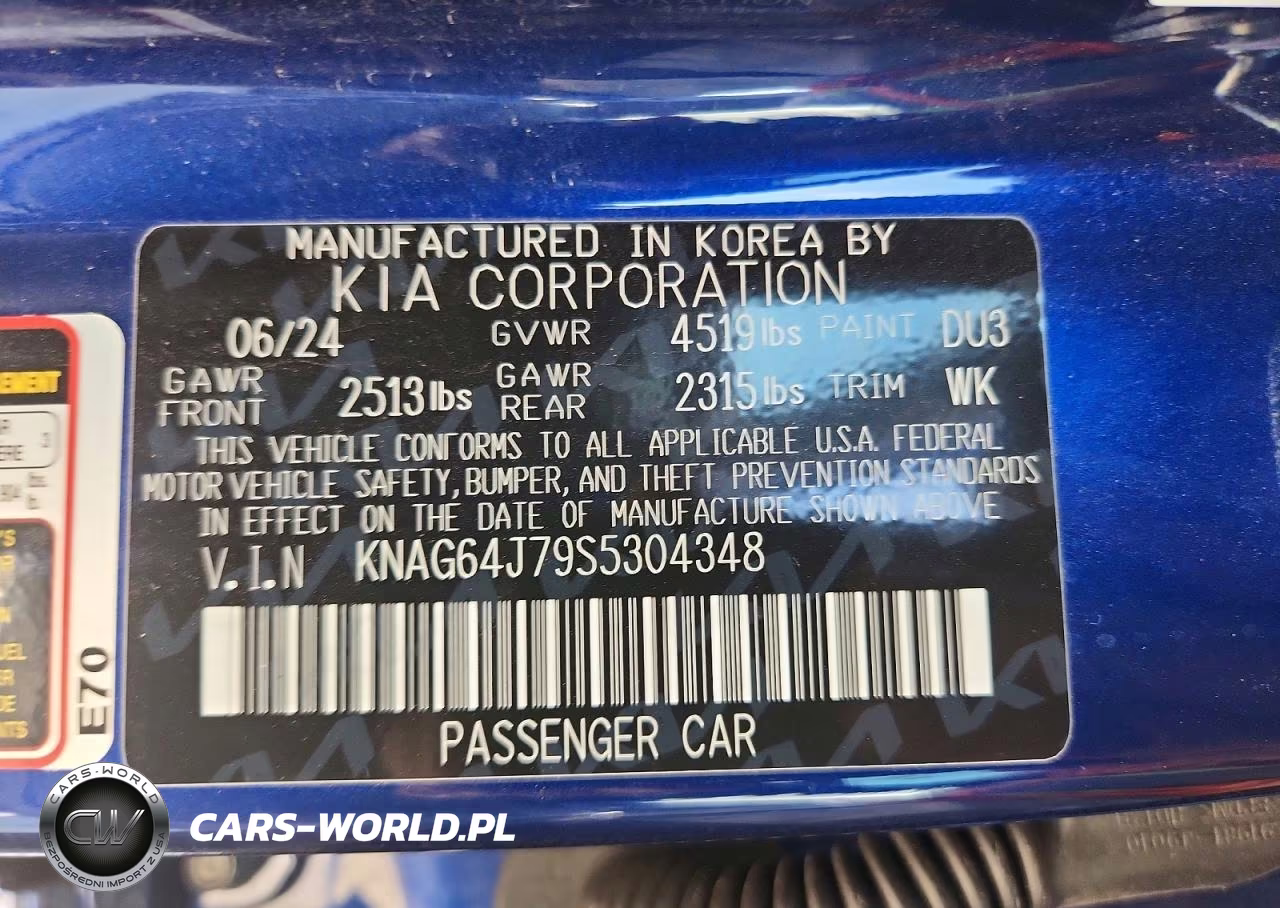 2025 Kia K5 Gt Line VIN:KNAG64J79S5304348 - 13