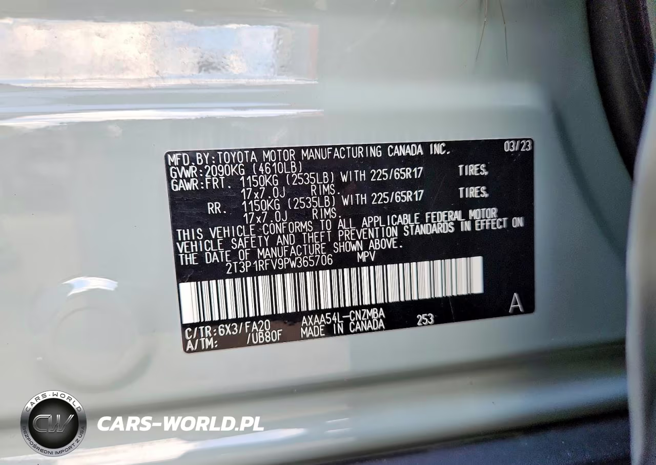 2023 Toyota Rav4 Xle VIN:2T3P1RFV9PW365706 - 13