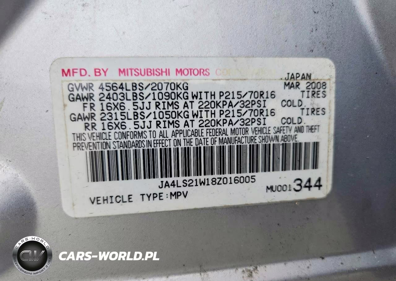 2008 Mitsubishi Outlander Es VIN:JA4LS21W18Z016005 - 13