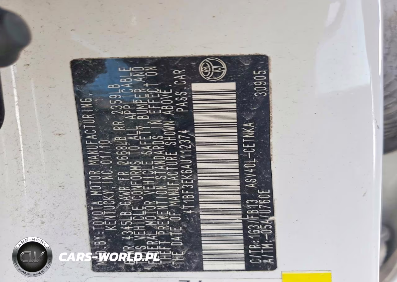 2010 Toyota Camry Le VIN:4T1BF3EK6AU112374 - 13