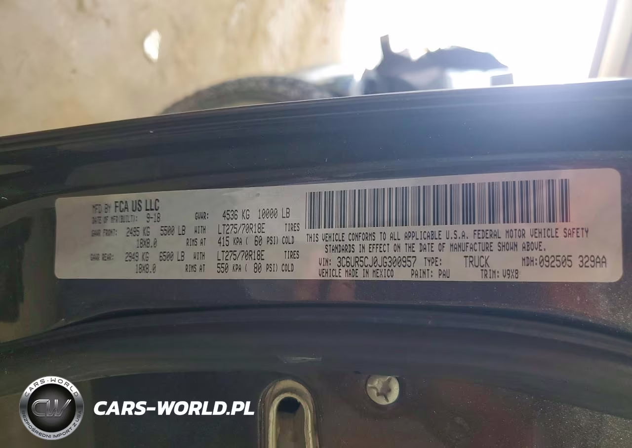 2018 Ram 2500 St VIN:3C6UR5CJ0JG300957 - 12