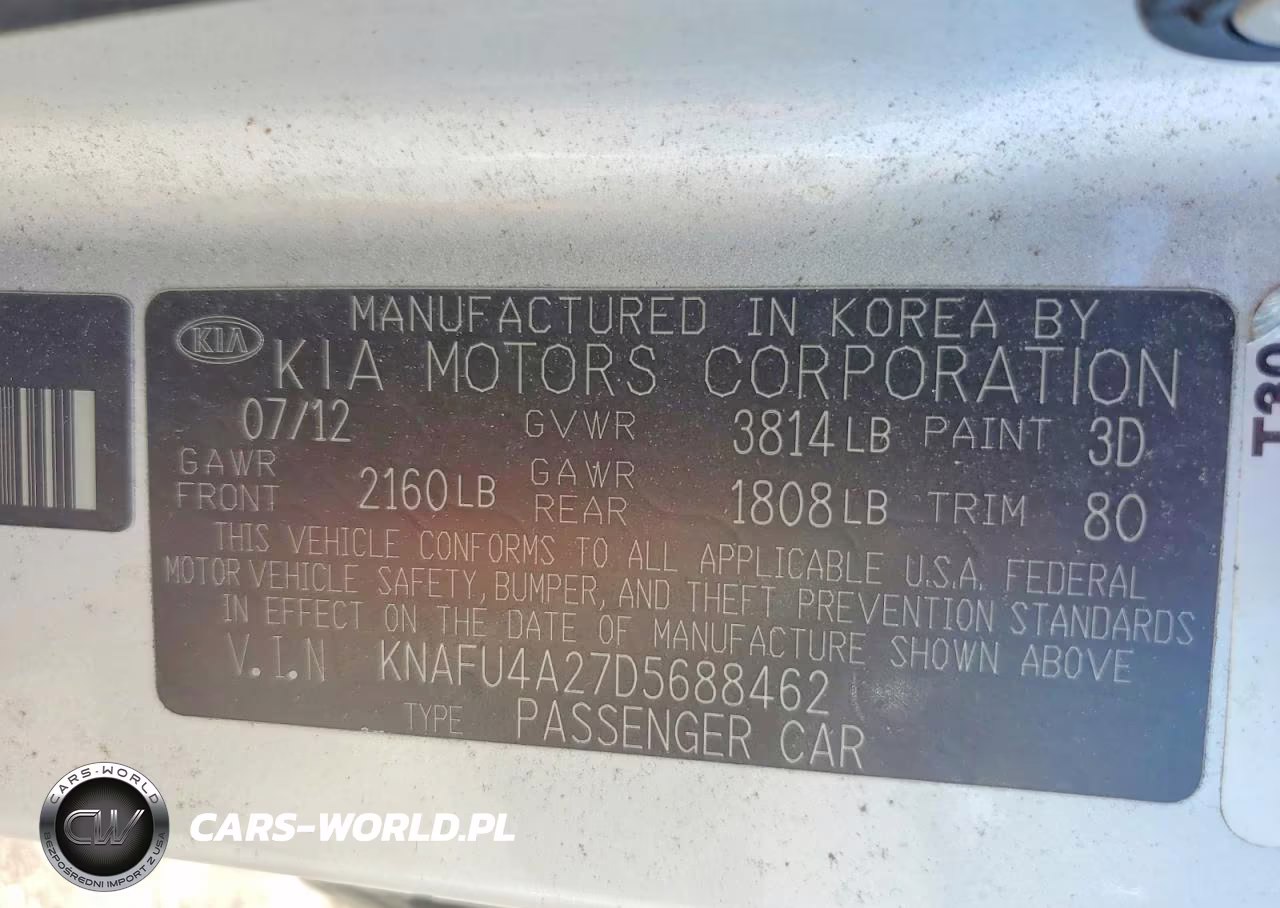 2013 Kia Forte Ex VIN:KNAFU4A27D5688462 - 12