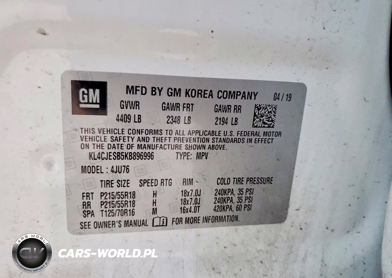 2019 Buick Encore Preferred VIN:KL4CJESB5KB896996 - 13