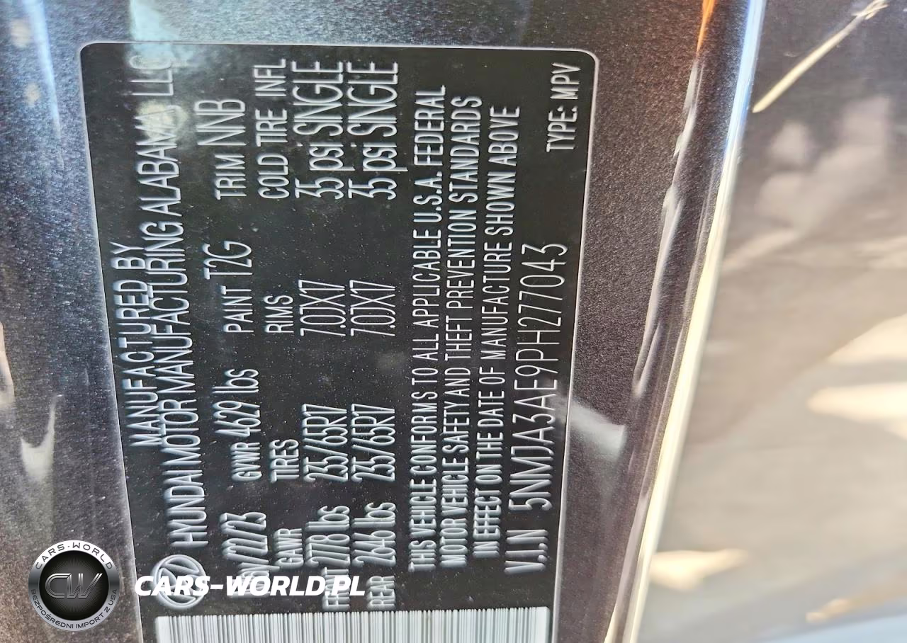 2023 Hyundai Tucson Se VIN:5NMJA3AE9PH277043 - 13