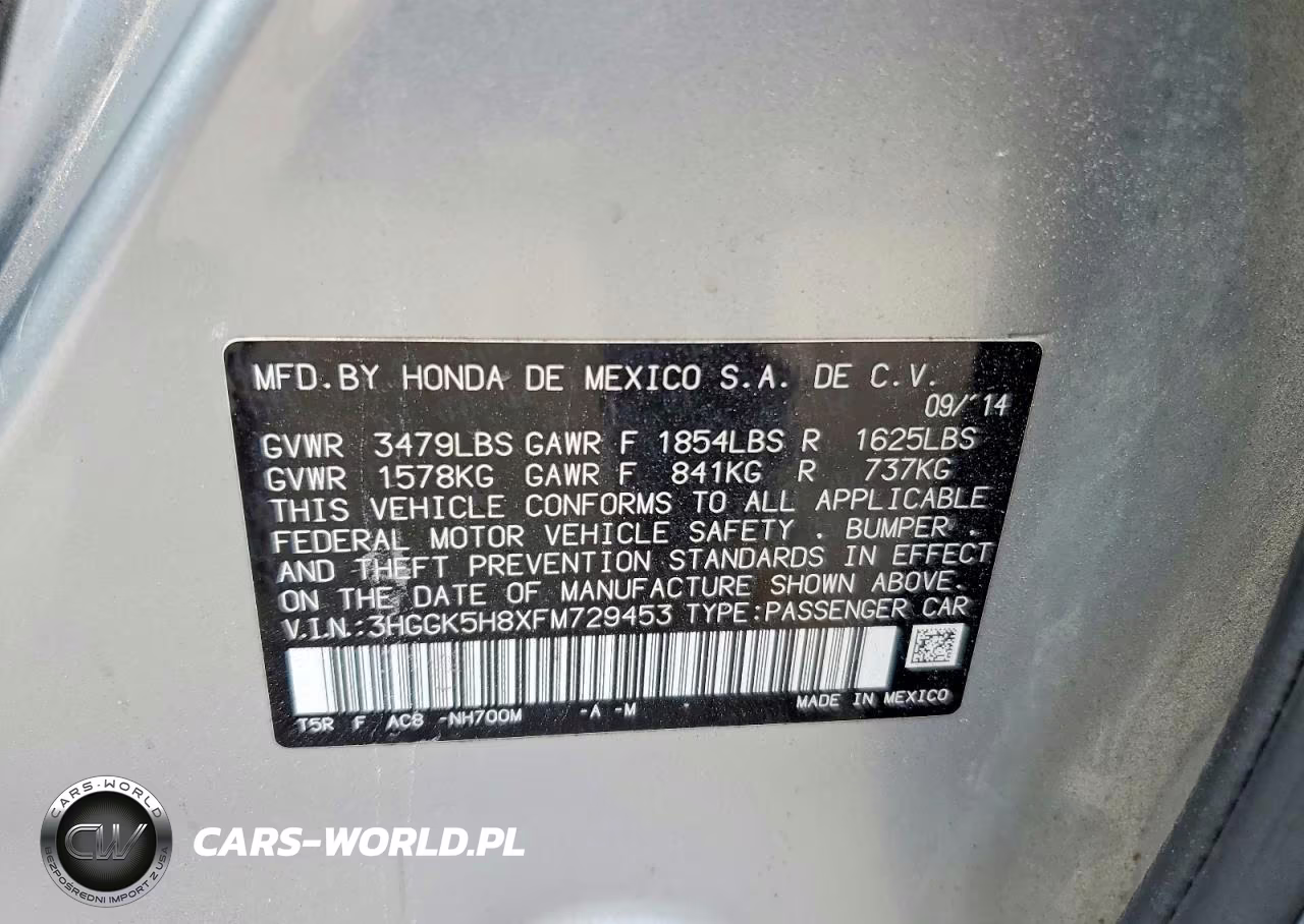 2015 Honda Fit Ex VIN:3HGGK5H8XFM729453 - 12