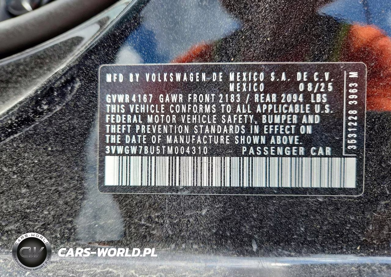2026 Volkswagen Jetta Sel VIN:3VWGW7BU5TM004310 - 13