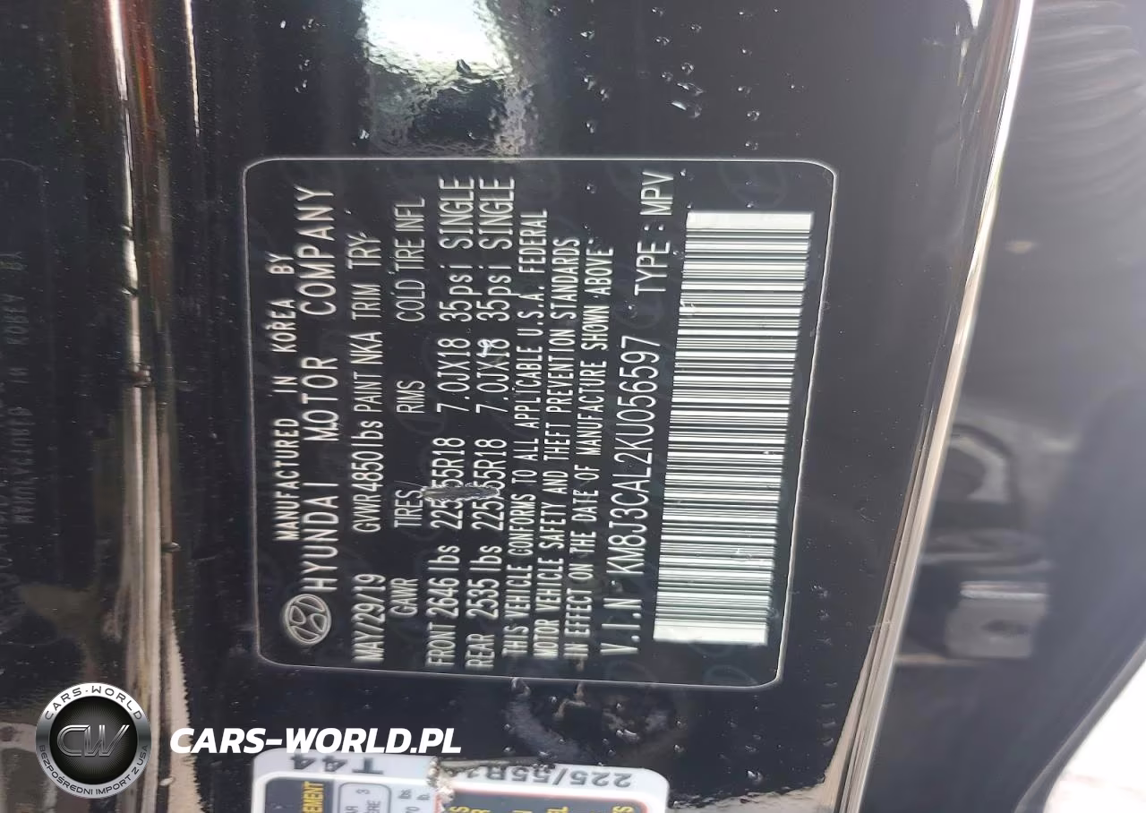 2019 Hyundai Tucson Limited VIN:KM8J3CAL2KU056597 - 13