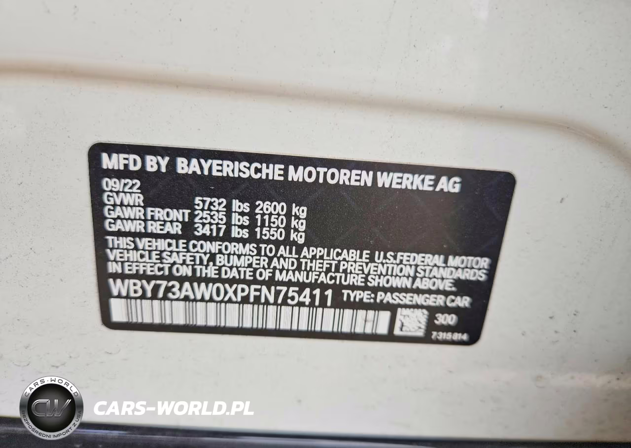 2023 BMW I4 Edrive 40 VIN:WBY73AW0XPFN75411 - 13