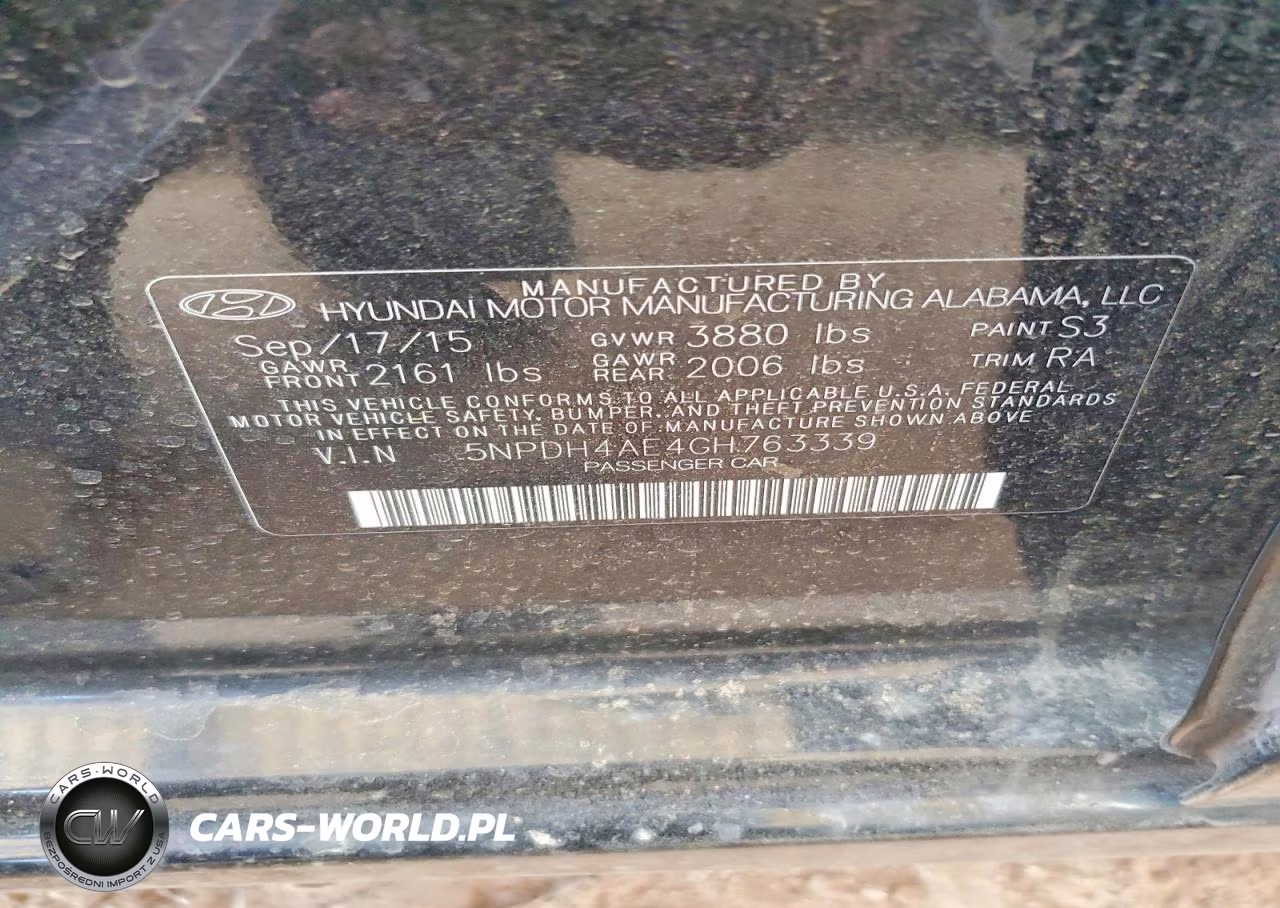 2016 Hyundai Elantra Se VIN:5NPDH4AE4GH763339 - 12