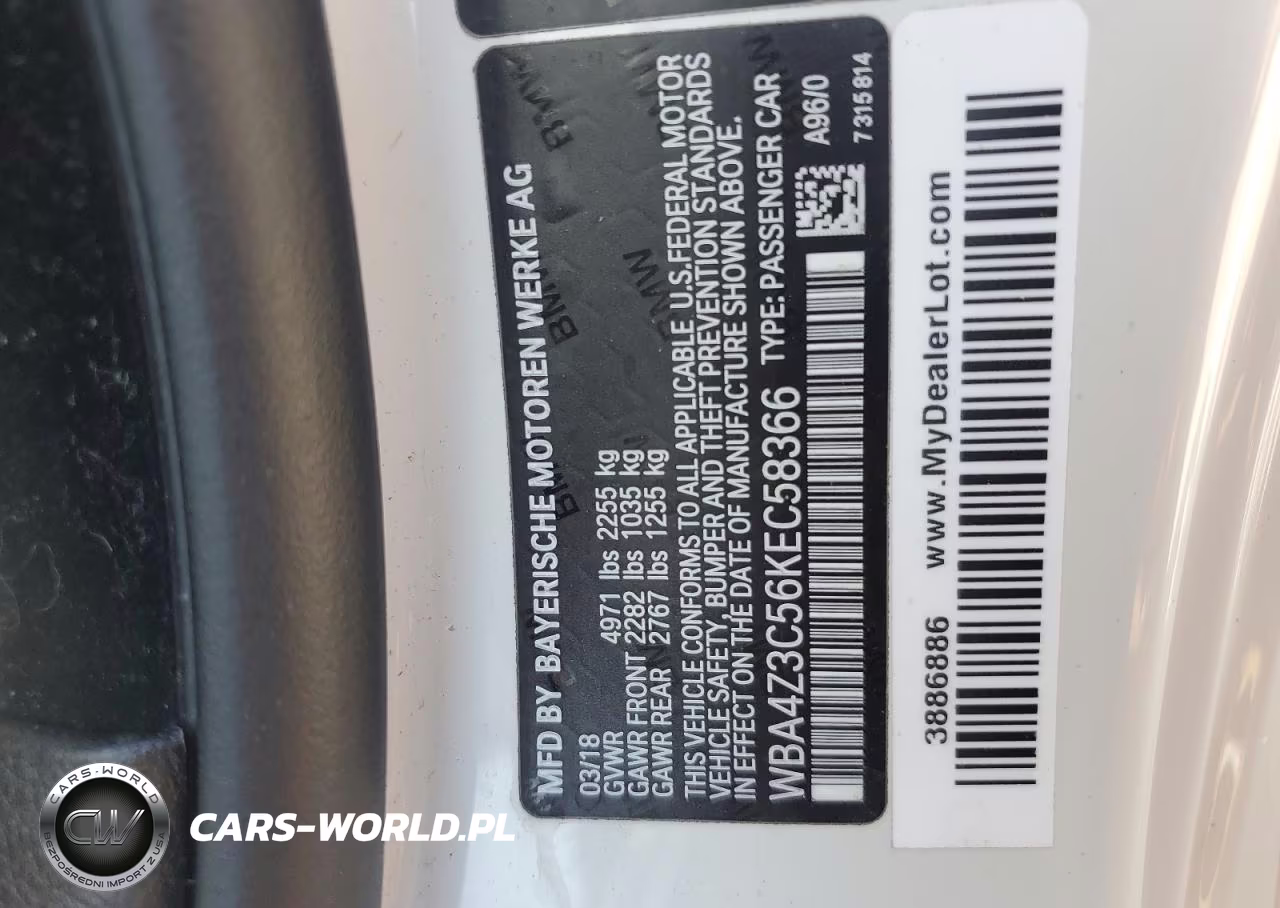 2019 BMW 430Xi VIN:WBA4Z3C56KEC58366 - 12